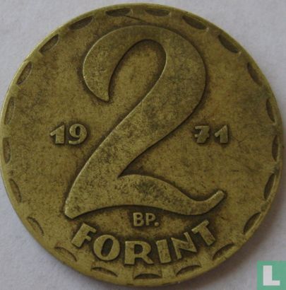 Hongarije 2 forint 1971 - Afbeelding 1