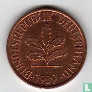 Duitsland 2 pfennig 1989 (D) - Afbeelding 1
