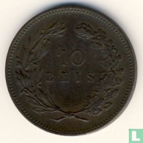 Portugal 10 réis 1891 (without mintmark) - Image 2
