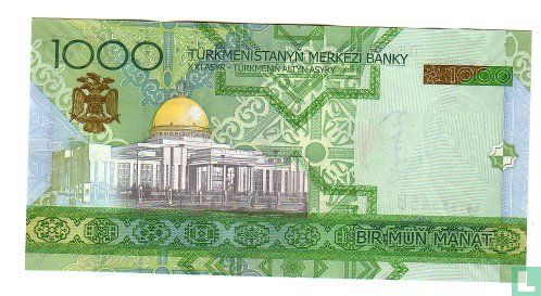 Turkmenistan 1000 Manat 2005 - Afbeelding 2
