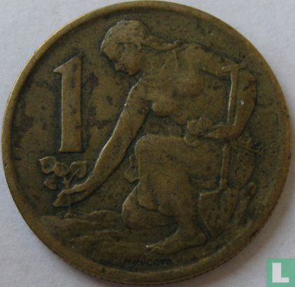 Tchécoslovaquie 1 koruna 1963 - Image 2