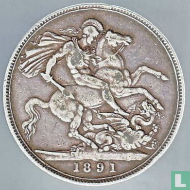Vereinigtes Königreich 1 Crown 1891 - Bild 1