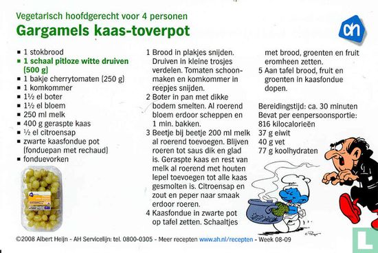 Receptenkaart "Gargamels kaas-toverpot" - Image 2