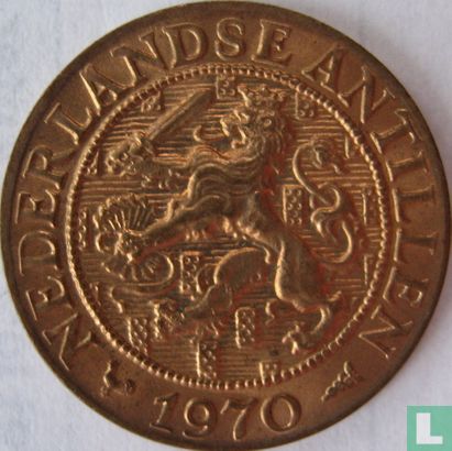 Netherlands Antilles 1 cent 1970 (lion) - Image 1