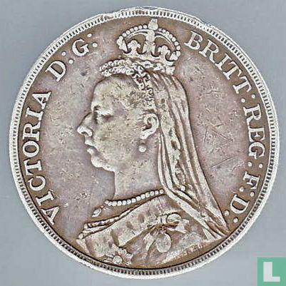 Verenigd Koninkrijk 1 crown 1891 - Afbeelding 2