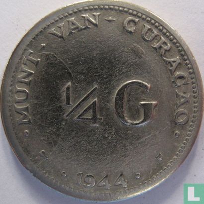 Curaçao ¼ Gulden 1944 - Bild 3