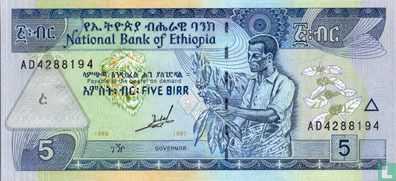 Ethiopië 5 Birr  - Afbeelding 1