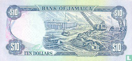 Jamaïque 10 Dollars 1989 - Image 2