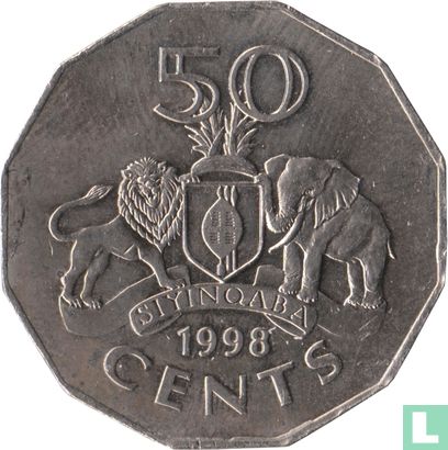 Swaziland 50 cents 1998 - Afbeelding 1