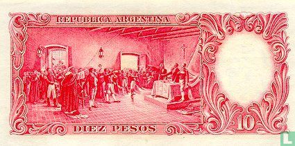 Argentinien 10 Pesos - Bild 2