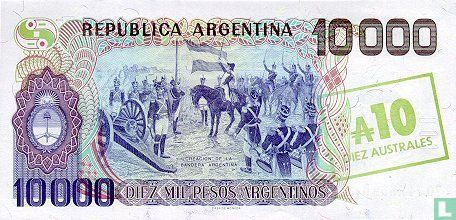Argentinië 10 Australes 1985 - Afbeelding 2