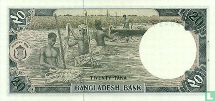 Bangladesh 20 Taka ND (1988) - Image 2