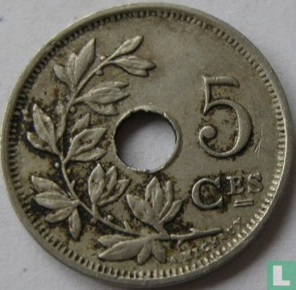 Belgium 5 centimes 1925 (FRA) - Image 2
