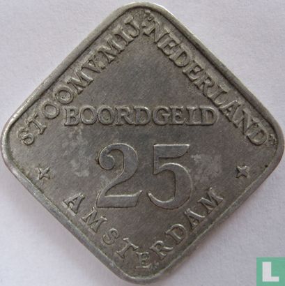 Boordgeld 25 cent 1953 SMN (vierkant) - Afbeelding 1