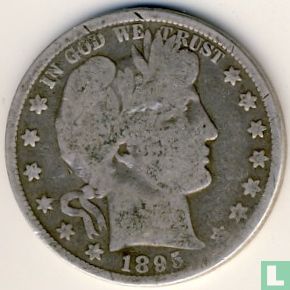 États-Unis ½ dollar 1895 (sans lettre) - Image 1