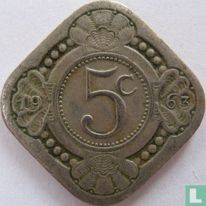 Antilles néerlandaises 5 cent 1963 - Image 1