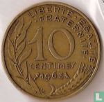France 10 centimes 1963 - Image 1