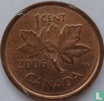 Canada 1 cent 2006 (staal bekleed met koper - zonder muntteken) - Afbeelding 1