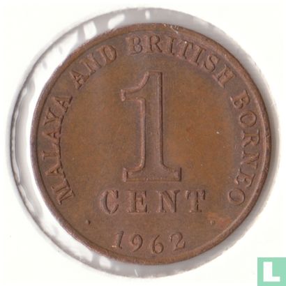 Malaisie et Bornéo britannique 1 cent 1962 - Image 1