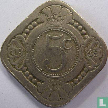Curaçao 5 cents 1948 - Afbeelding 1