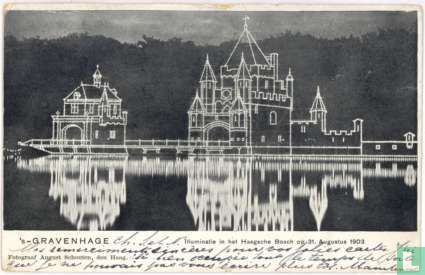 Illuminatie in het Haagsche Bosch op 31 Augustus 1903