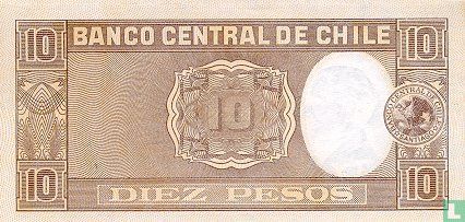 Chili 10 Pesos = 1 Condor ND (1958-59) - Afbeelding 2
