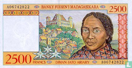 Madagascar 2500 Francs  - Afbeelding 1