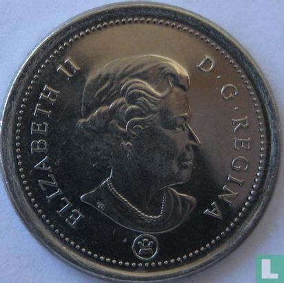 Canada 10 cents 2007 (straight 7) - Image 2