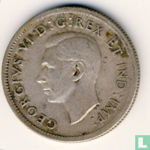 Canada 25 cents 1939 - Afbeelding 2