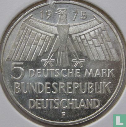 Allemagne 5 mark 1975 (épaisseur 2.1 mm) "European monument protection year" - Image 2