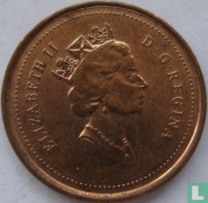 Canada 1 cent 1998 (zinc recouvert de cuivre - sans W) - Image 2