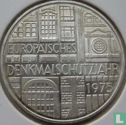 Duitsland 5 mark 1975 (dikte 2.1 mm) "European monument protection year" - Afbeelding 1