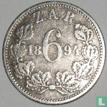 South Africa 6 pence 1894 - Image 1