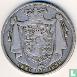 Verenigd Koninkrijk ½ crown 1836 - Afbeelding 1