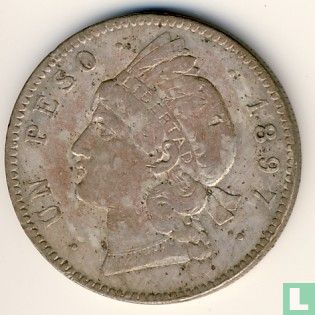 Dominicaanse Republiek 1 peso 1897 - Afbeelding 1