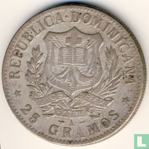 Dominicaanse Republiek 1 peso 1897 - Afbeelding 2