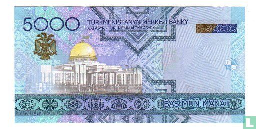 Turkménistan 5000 Manat - Image 2
