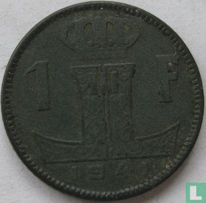 Belgique 1 franc 1941 - Image 1