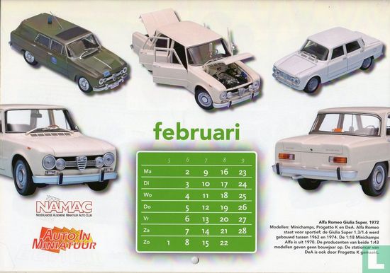 Auto In Miniatuur kalender 2009 - Afbeelding 3