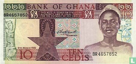 Ghana 10 Cedis 1980 (P20c) - Afbeelding 1