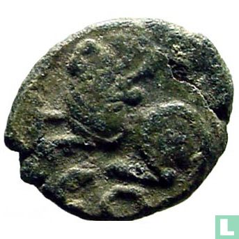Romeinse Keizerrijk Constantinopolis AE4 Kleinfollis van Keizer Leo I 457-474 - Afbeelding 1