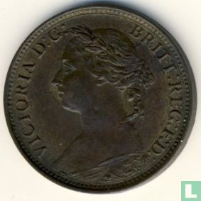 Royaume-Uni 1 farthing 1893 - Image 2