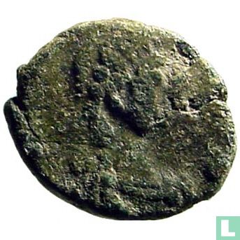 Romeinse Keizerrijk Constantinopolis AE4 Kleinfollis van Keizer Leo I 457-474 - Afbeelding 2