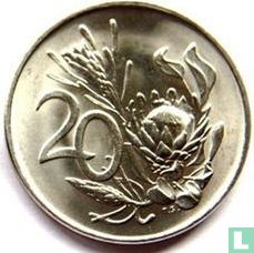 Afrique du Sud 20 cents 1972 - Image 2