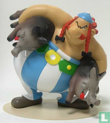 Obelix with wild boar