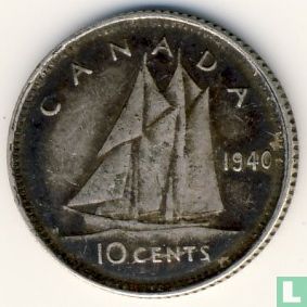 Canada 10 cents 1940 - Image 1