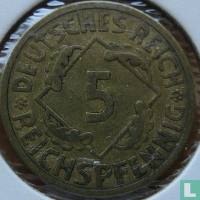 German Empire 5 reichspfennig 1925 (A) - Image 2