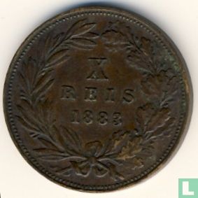 Portugal 10 réis 1883 - Image 1