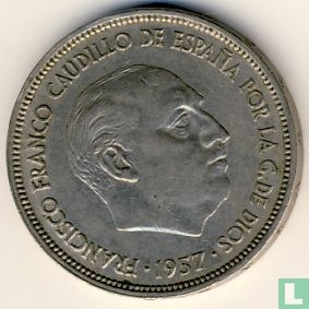 Espagne 25 pesetas 1957 (59) - Image 2