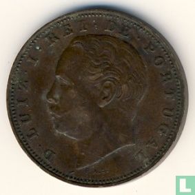 Portugal 10 réis 1883 - Image 2